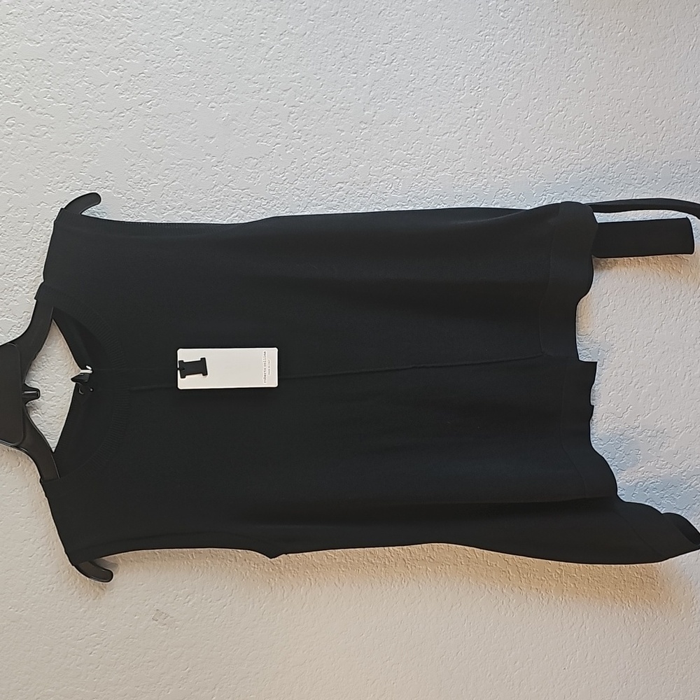 Designer Roberto Collina Black Sleeveless Top